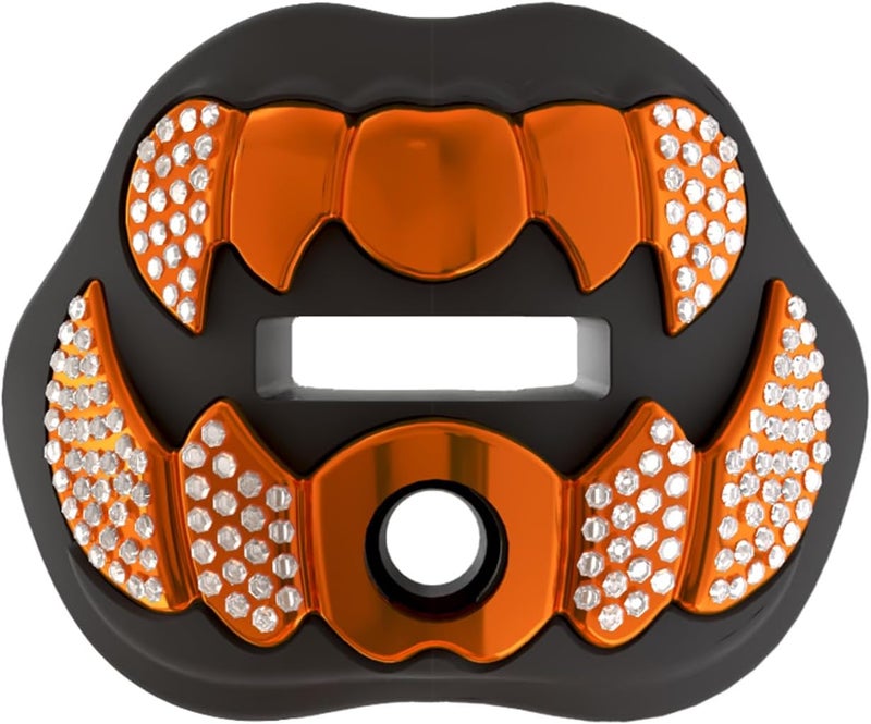 LeCool Football Mouth Guard with Connected Strap- 3D Beast Chrome Adult and Youth Mouth Guard-Mouth Piece for Sports for Maximum Air Flow and Teeth Protection - Image 1